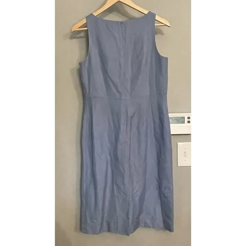 Eddie Bauer Dresd Silk Linen Sheath Short Shift Women's Size 6 EUC‎ - Picture 4 of 13